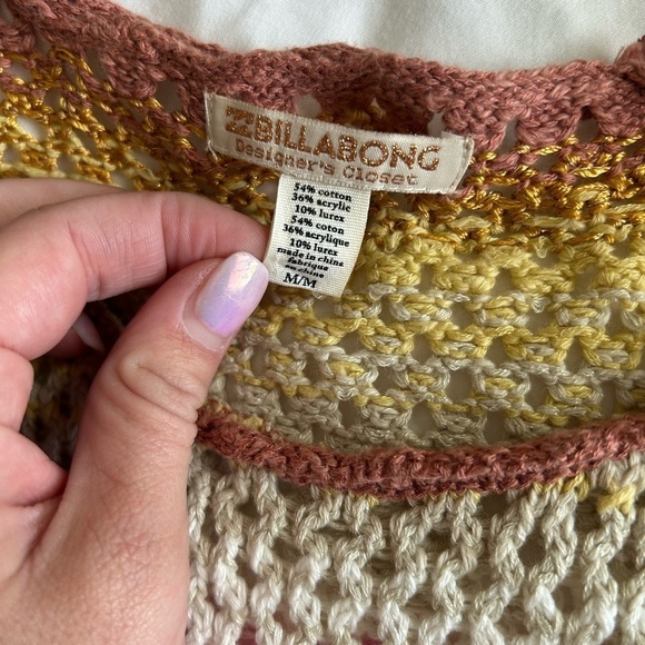 Billabong - Knit Crop Top - M - Picture 3 of 3